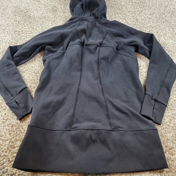 Athleta CYA Strength Hoodie Jacket Womens Large Black Athleisure Read* - Picture 8 of 11